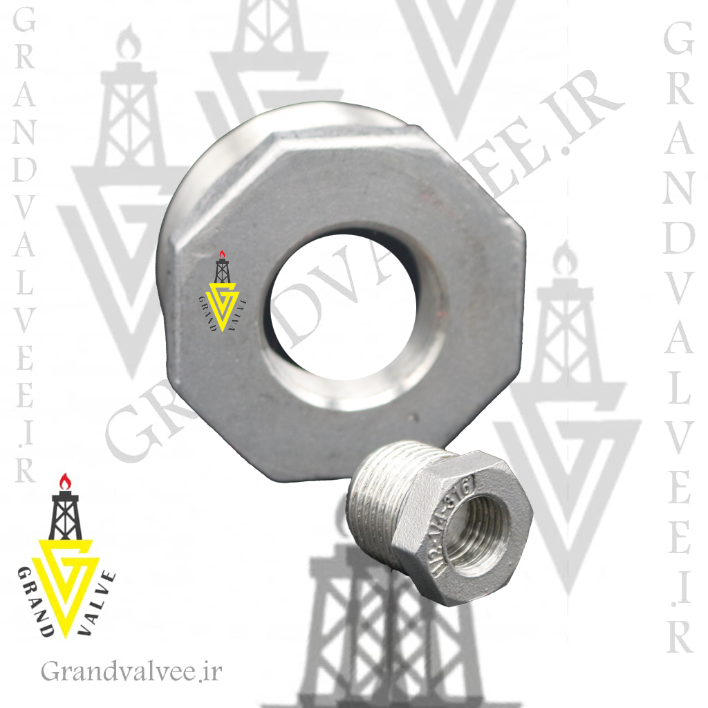 تبدیل رزوه‌ای  3/4*1 اینچ استیل 304 ایرانی